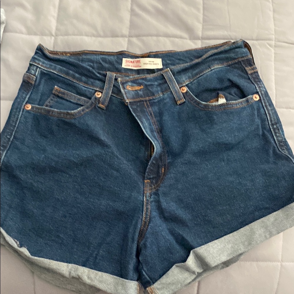 Signature Women's Blue Denim Shorts